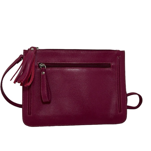 Valentina Bags Valentina Made In Italy Leather Crossbody In Purple